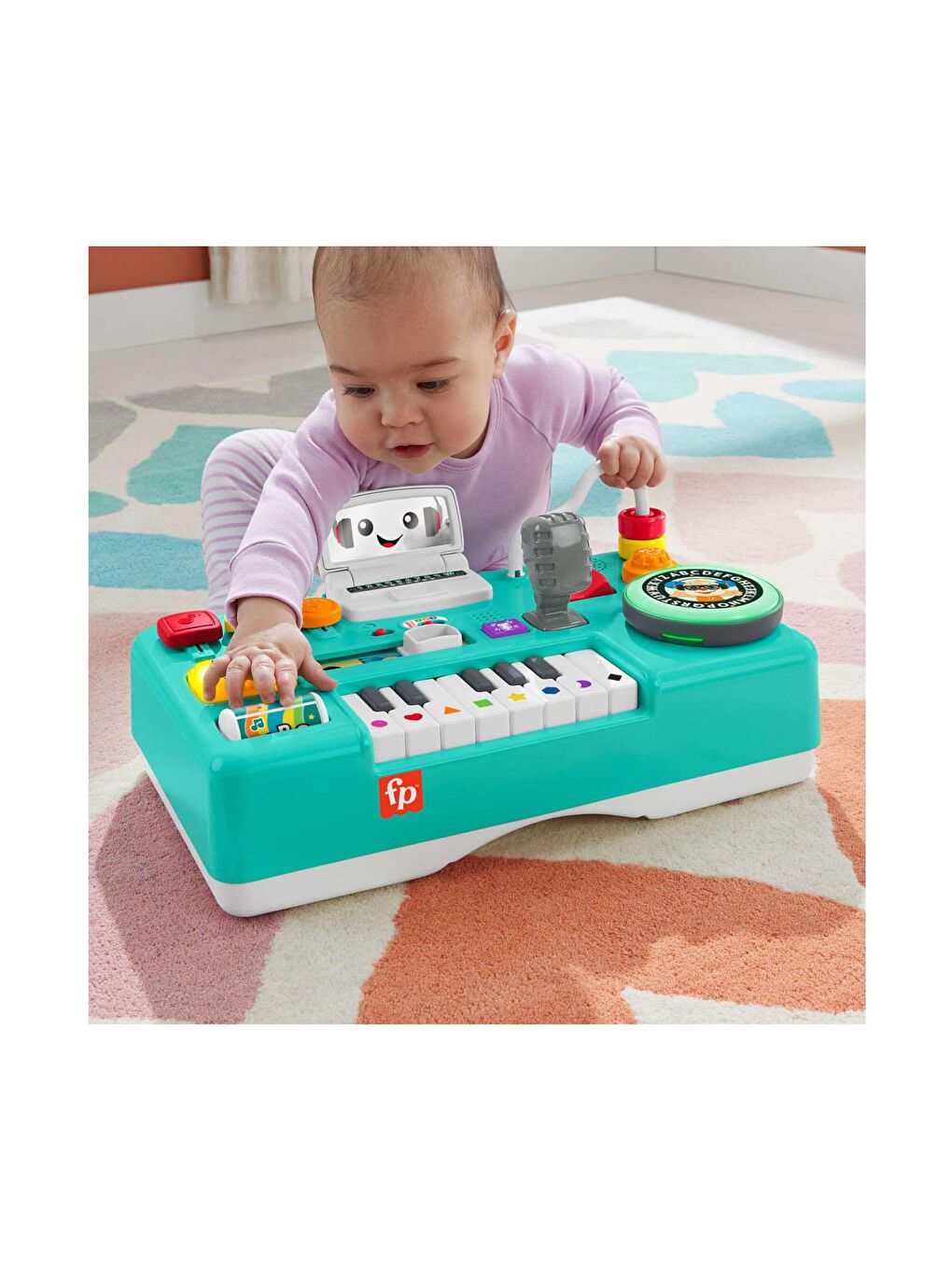 FISHER PRICE Beyaz-Renklibaskı Fisher-Price Eğlenceli DJ Aktivite Masası HRB61 - 4