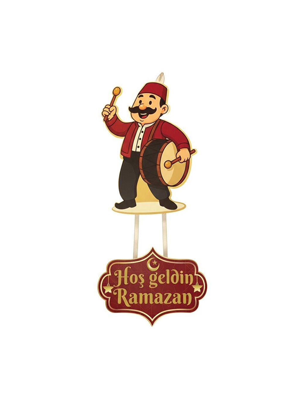 Karışık Lüks Hoşgeldin Ramazan Dekor Seti – Altın Detaylı Süsleme Seti-1