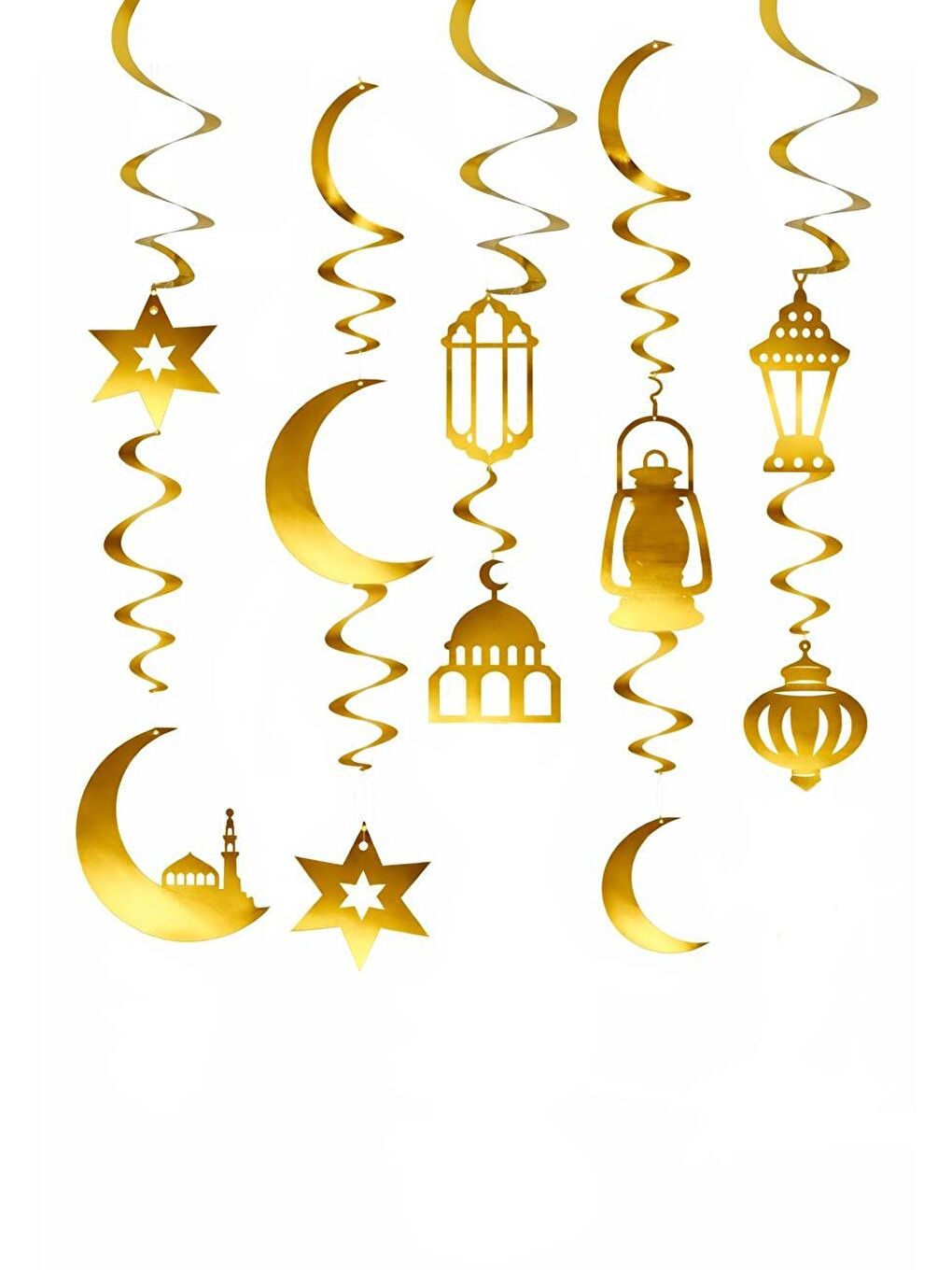 Karışık Lüks Hoşgeldin Ramazan Dekor Seti – Altın Detaylı Süsleme Seti-2