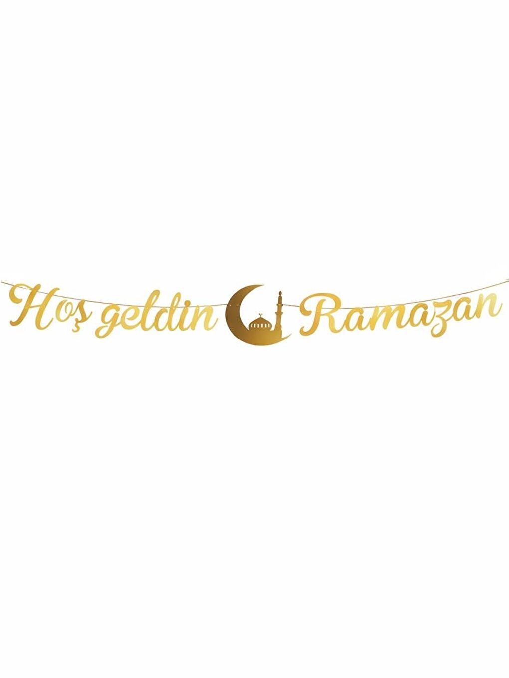 Karışık Lüks Hoşgeldin Ramazan Dekor Seti – Altın Detaylı Süsleme Seti-3