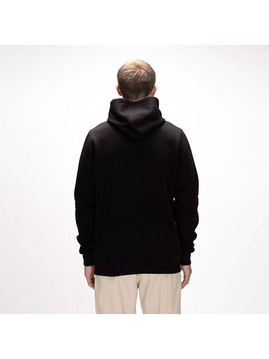 Lake Erkek Siyah Kapüşonlu Sweatshirt-2