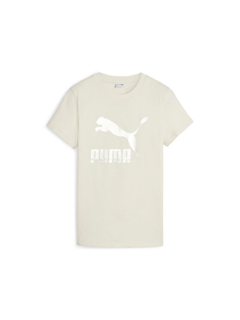 Classics Shiny Logo Tee Kadın Günlük Tişört 62559787 Bej