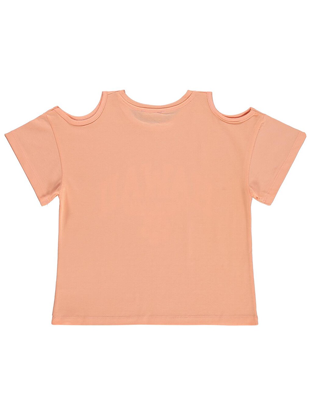 Pembe Girls Hawaii Baskılı 10-13 Yaş Tişört - Pudra-1