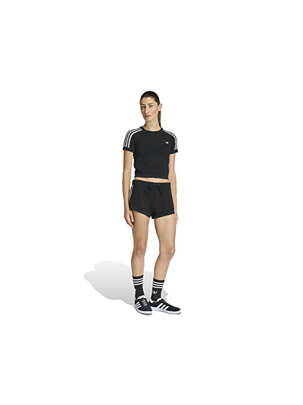 Crochet Tee Kadın Günlük Tişört Kc6481 Siyah-5
