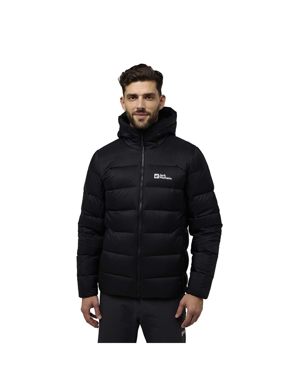 Nebelhorn Down Hoody Erkek Siyah Outdoor Şişme Mont