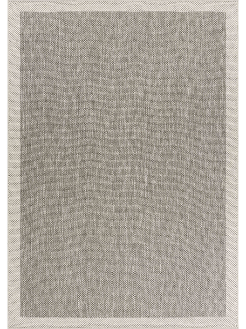 Sisalux 3087 Gri Beyaz Sisal Dokuma Jüt Hav Toz Vermez Halı Salon Mutfak Oda Halısı-60x100-5