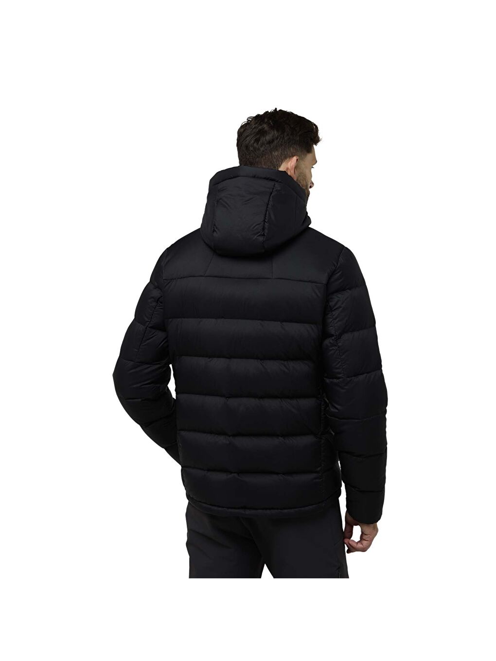 Nebelhorn Down Hoody Erkek Siyah Outdoor Şişme Mont-5