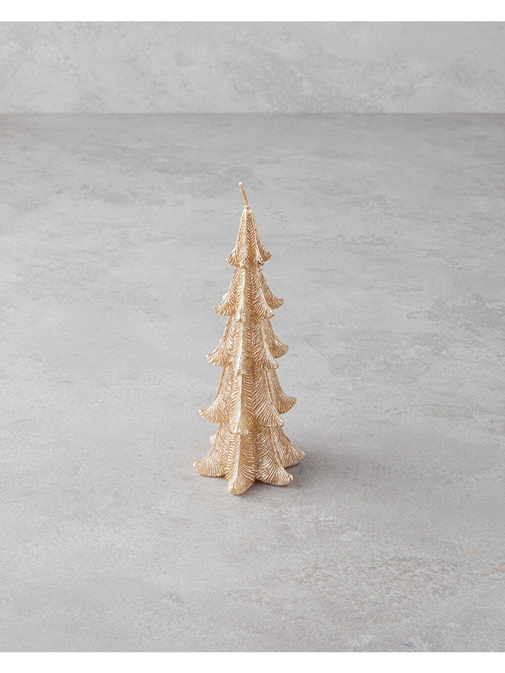 Sarı Christmas Tree Mum 9x9x22,5 cm Gold-1