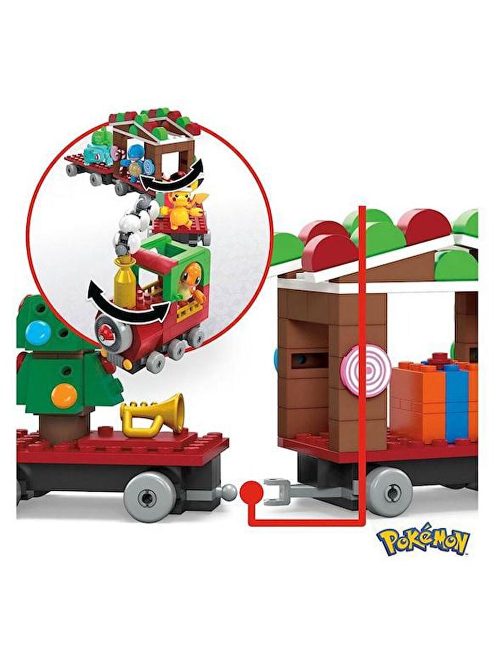 Mega Bloks Renksiz Pokemon Tatil Treni - 2