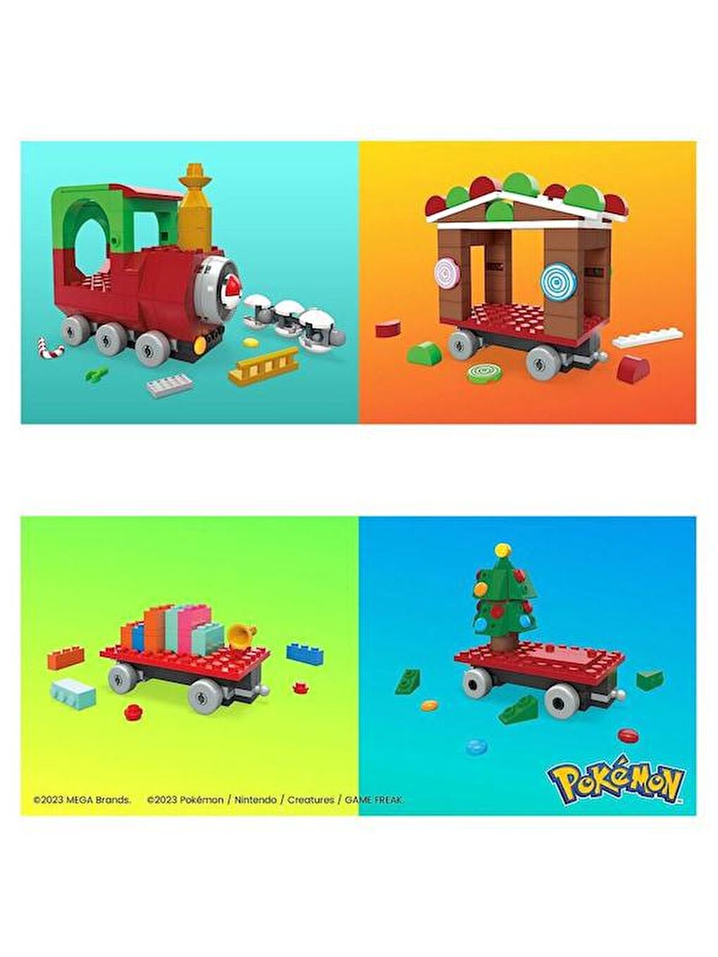 Mega Bloks Renksiz Pokemon Tatil Treni - 3