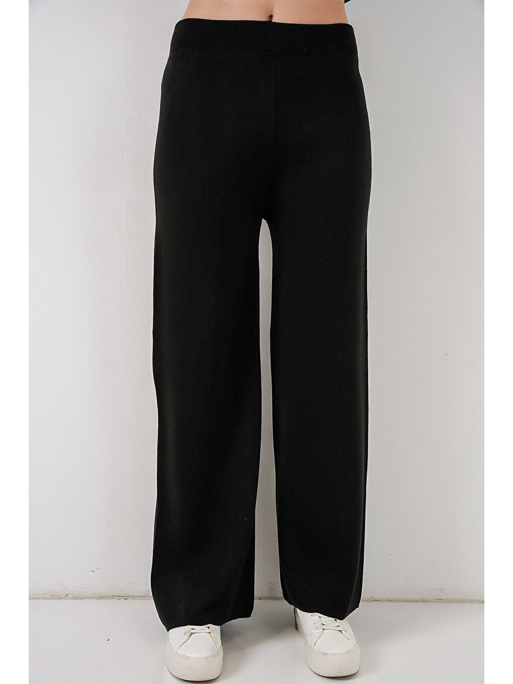 Kadın Hırka Pantolon Triko İkili Takım 15956 - Siyah-1