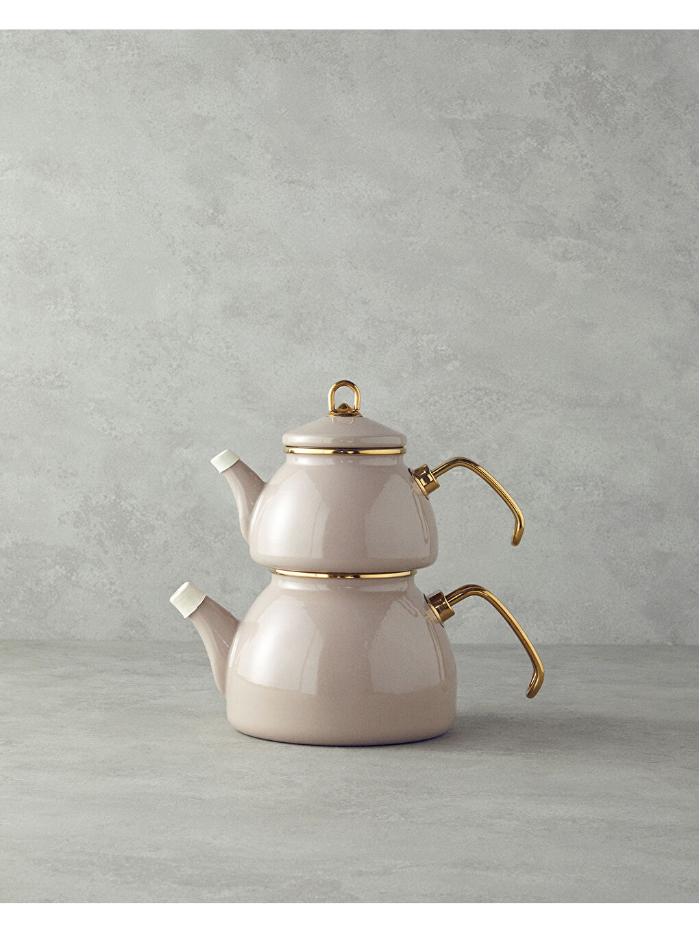 Perro Emaye Çaydanlık Bej