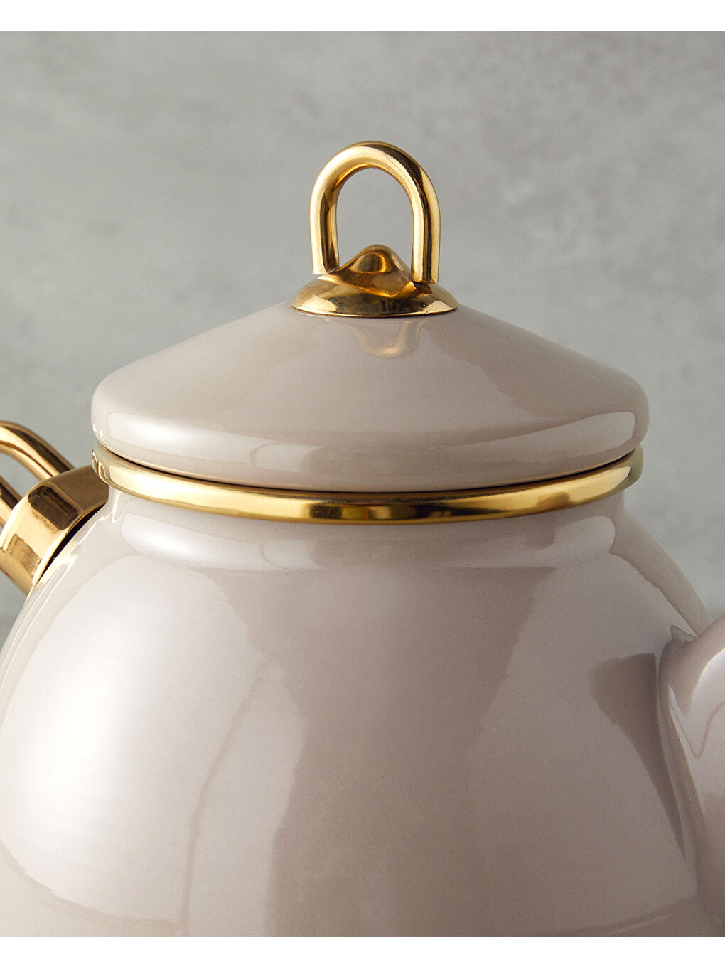 Perro Emaye Çaydanlık Bej-2