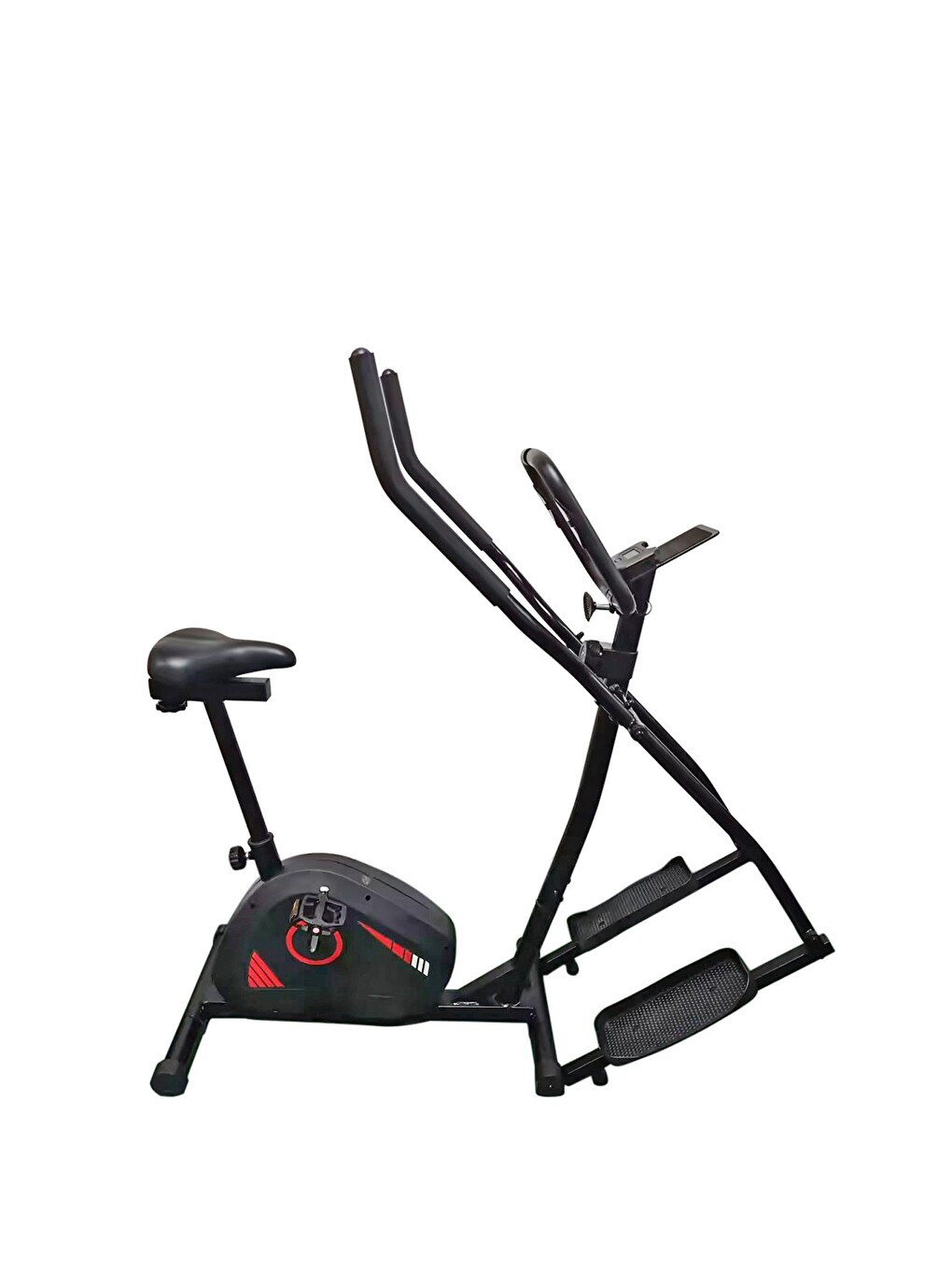 Siyah V-FIT By Voit 2'si 1 Arada Nabız Ölçer Eliptik ve Kondisyon Bisikleti, 120 Kg Taşıma Kapasiteli-2