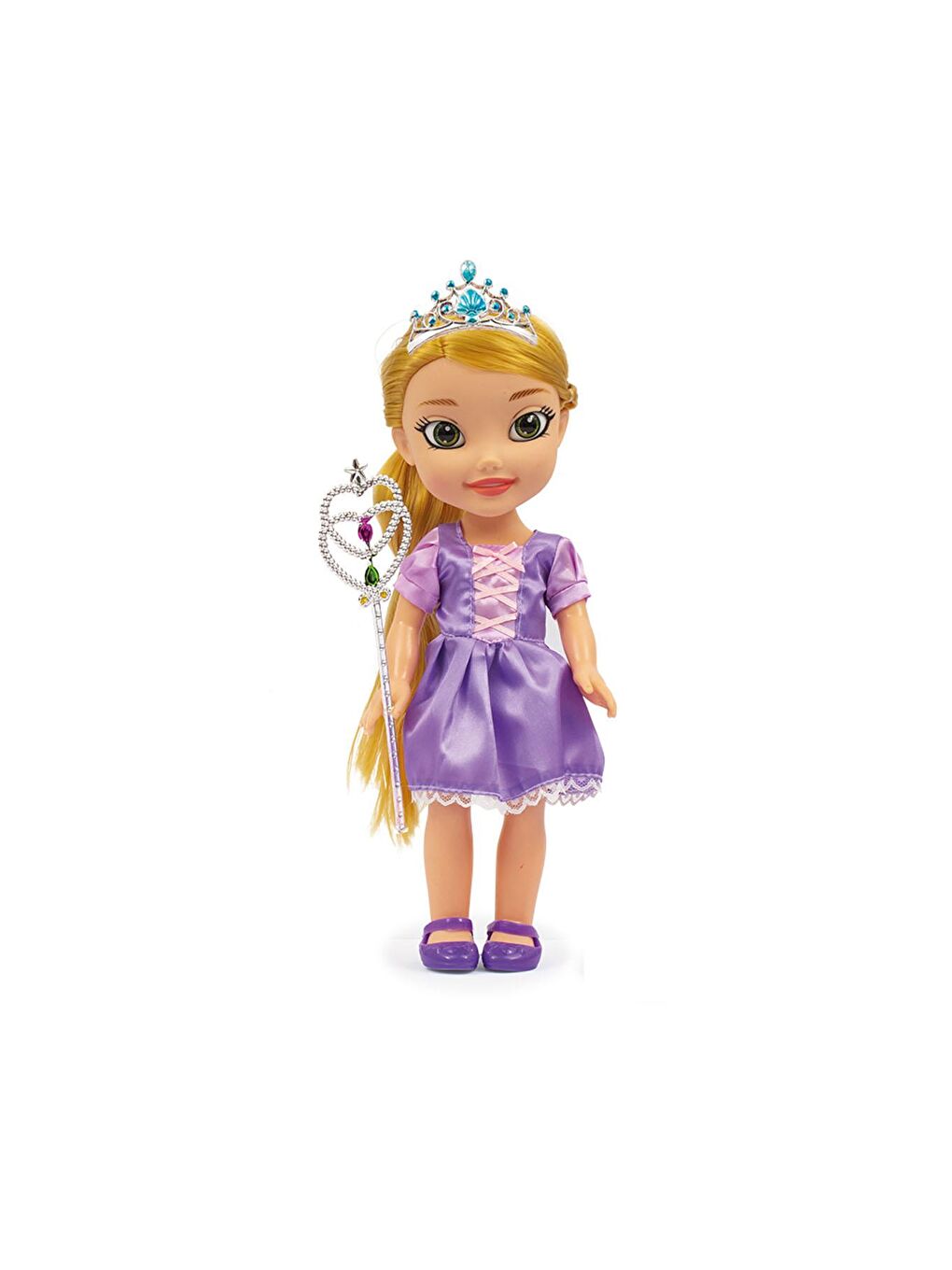 DISNEY Beyaz-Renklibaskı Prenses Bebek Rapunzel 35Cm-GG03017