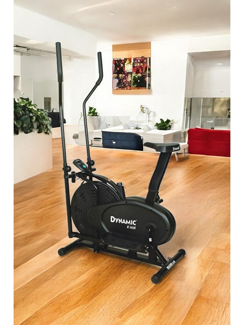 Siyah R102 Eliptik Bisiklet Ayakta Ve Oturarak Kullanılabilir Orbitroller Orbitrack-4