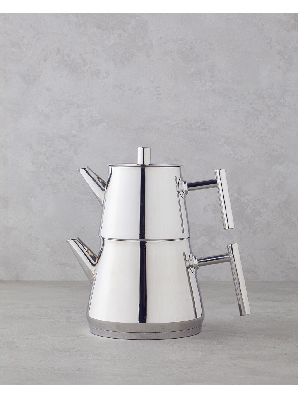 Gri New Aden Çelik Çaydanlık 0,75 L-1,75 L Silver