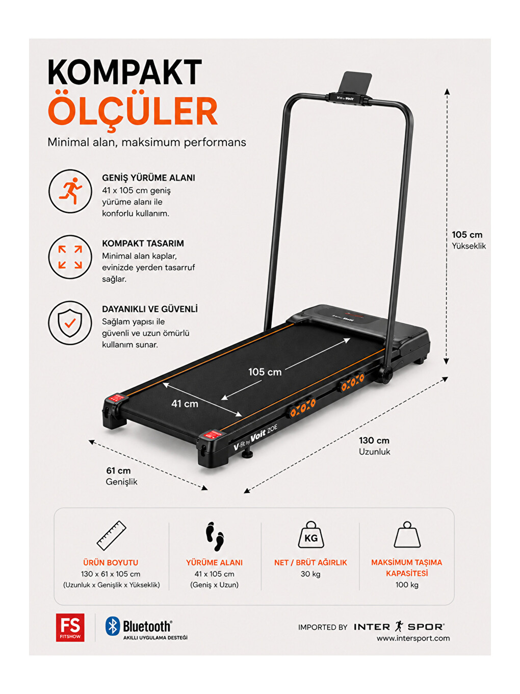 Siyah Vfit By Zoe Otomatik Eğimli Uzaktan Kumandalı Bluetooth Uygulamalı Tutma Kollu Katlanabilir-4
