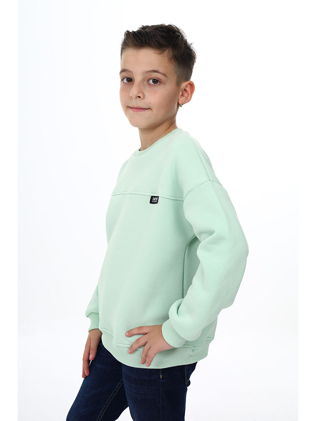 Toontoykids Yeşil Erkek Çocuk Sweatshirt - 1