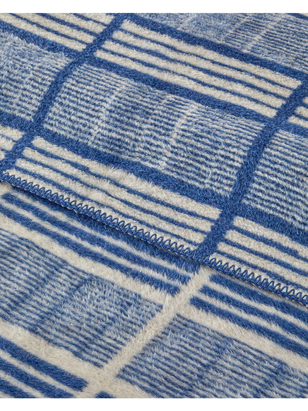 İndigo Menor Raya Akrilik Tek Kişilik Battaniye 150x200 cm Indigo-Mavi-2