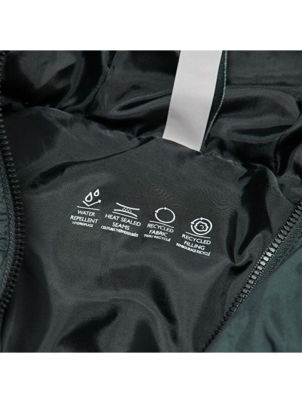 Union Seamless Life Puffer Erkek Siyah Kapüşonlu Mont-2