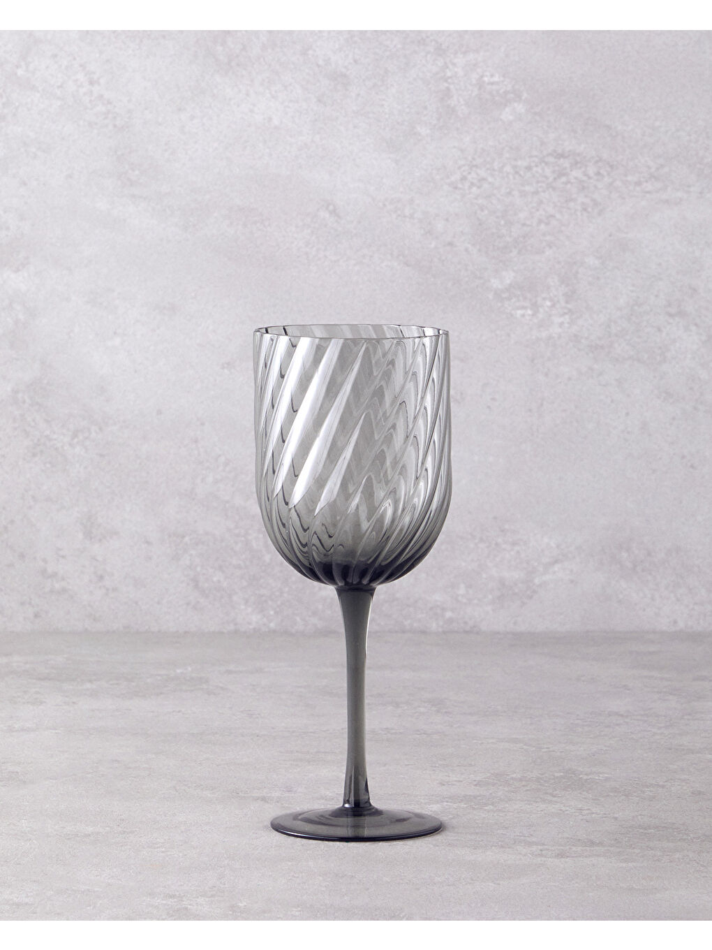 Meghan Cam 2'li Kadeh 280 ml Antrasit-1