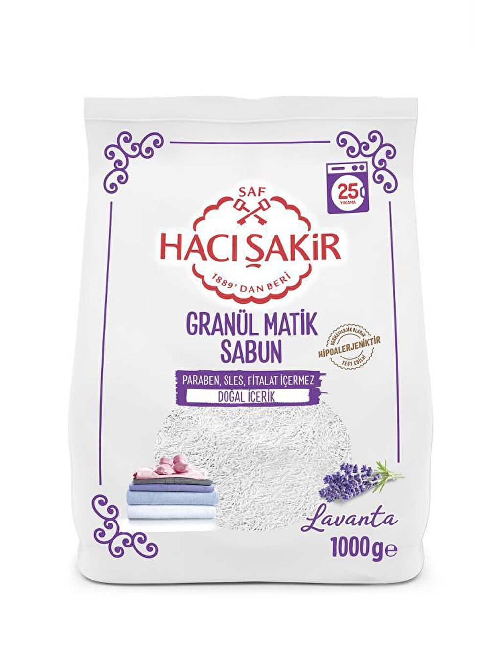 Colgate Beyaz 3-5 Yaş Florürsüz Çocuk Diş Macunu 60 ml, Hacı Şakir Lavanta Granül Matik Sabun 1000 G - 3