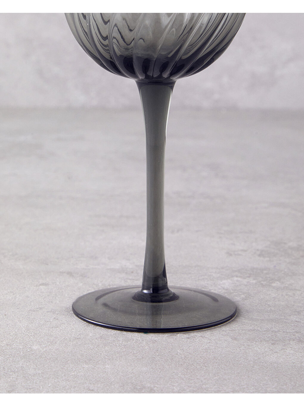 Meghan Cam 2'li Kadeh 280 ml Antrasit-2