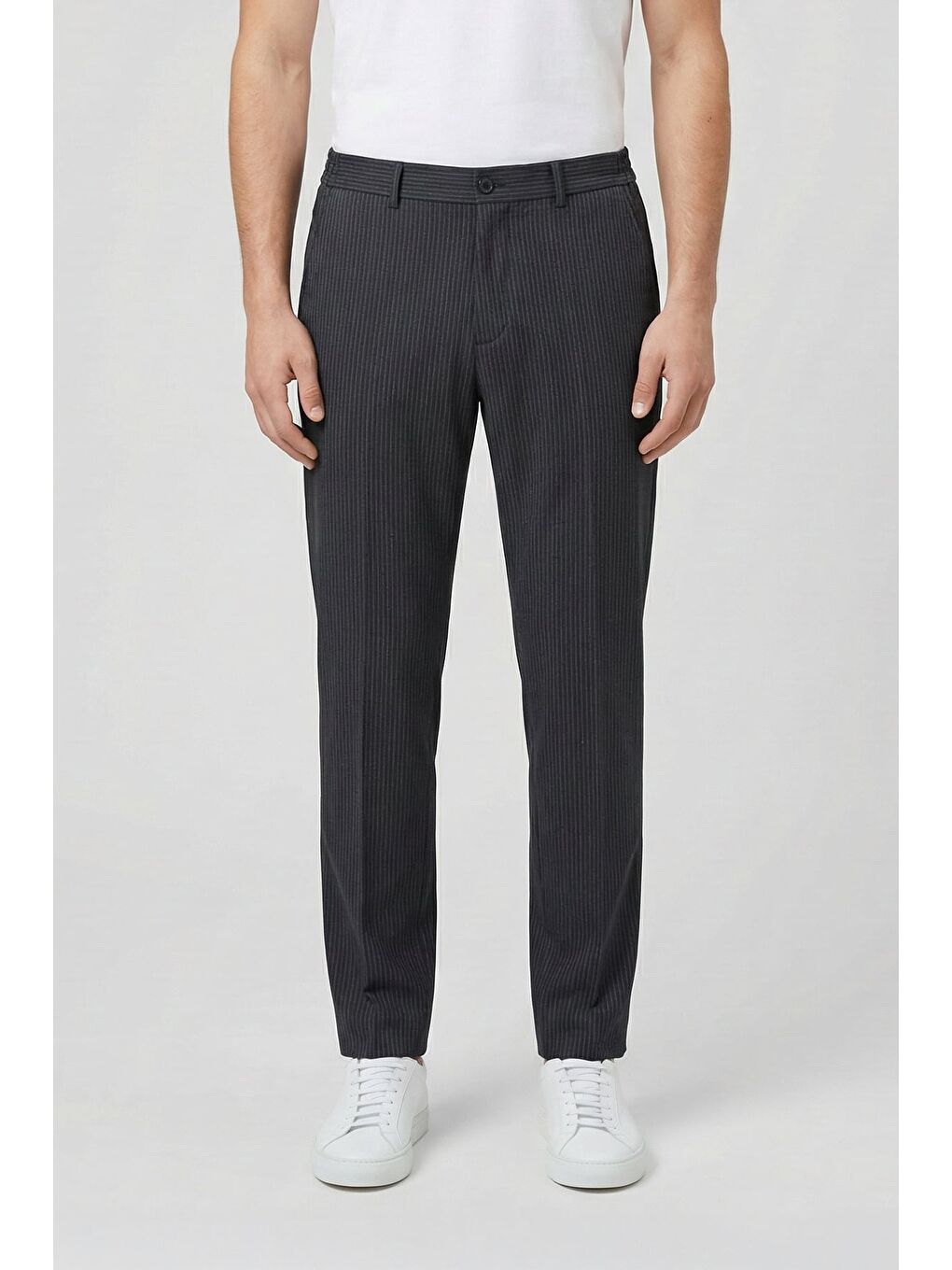 Giotelli Siyah Dokuma Kumaş Normal Bel Erkek Pantolon