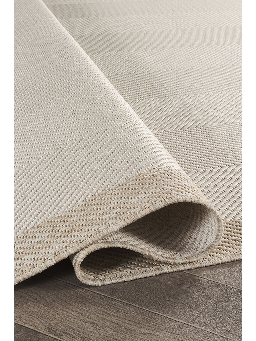 Sisalux 3084 Krem Bej Yuvarlak Sisal Dokuma Jüt Kilim Hav Toz Vermez Mutfak Oda Halısı-200x200-2