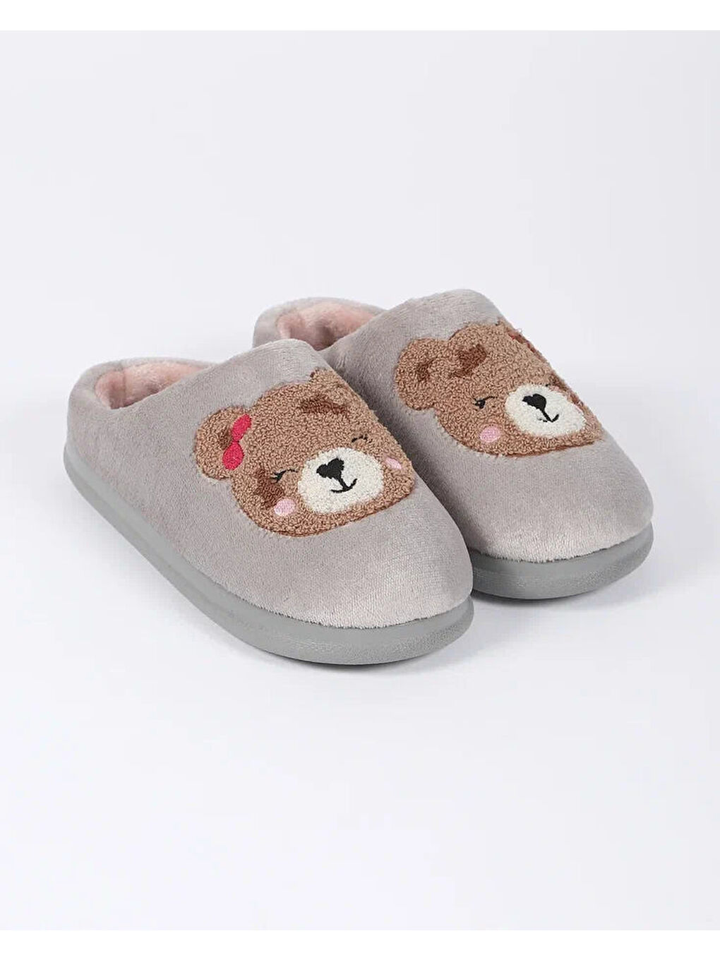 Gri Kadın Ev Terliği - CUBBY