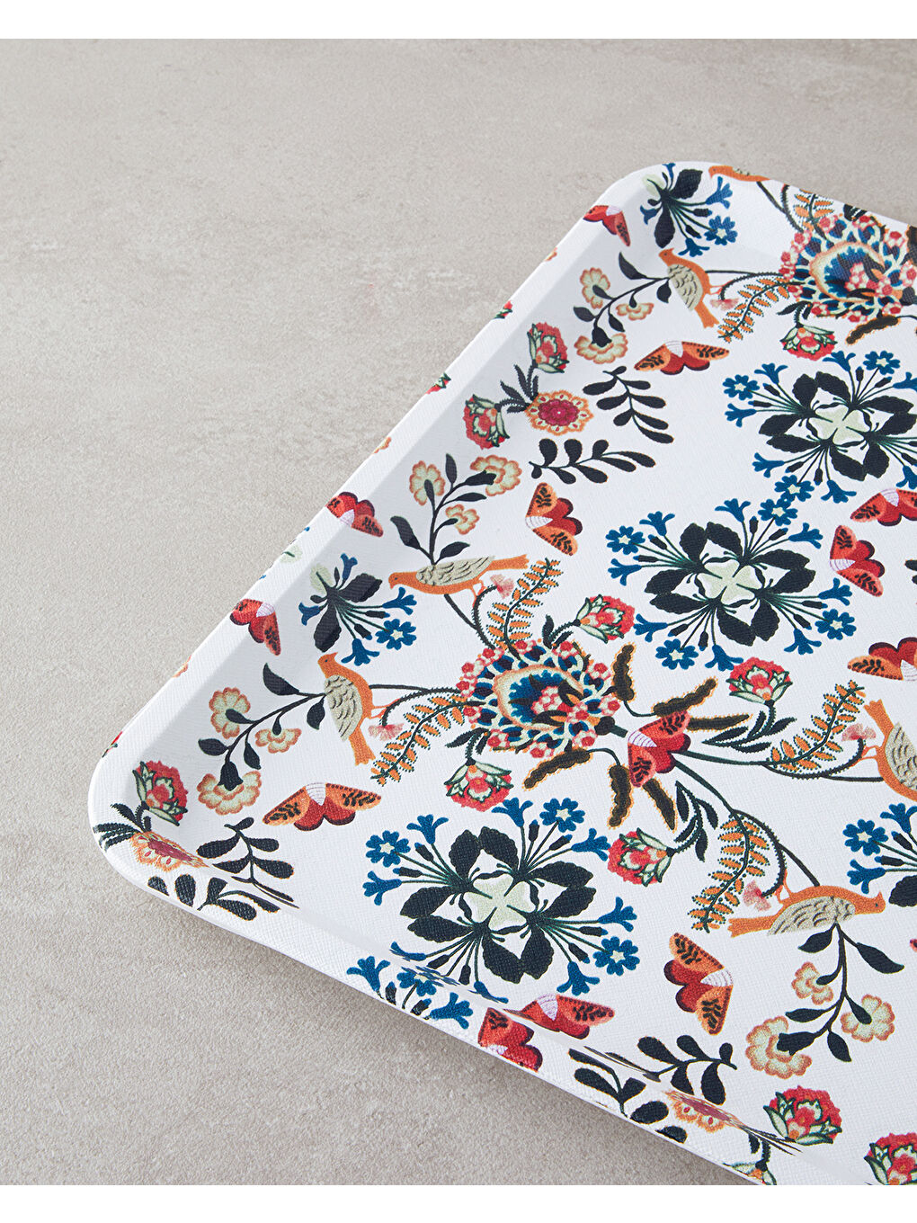 Ekru Perfection Plastik Tepsi Krem-2