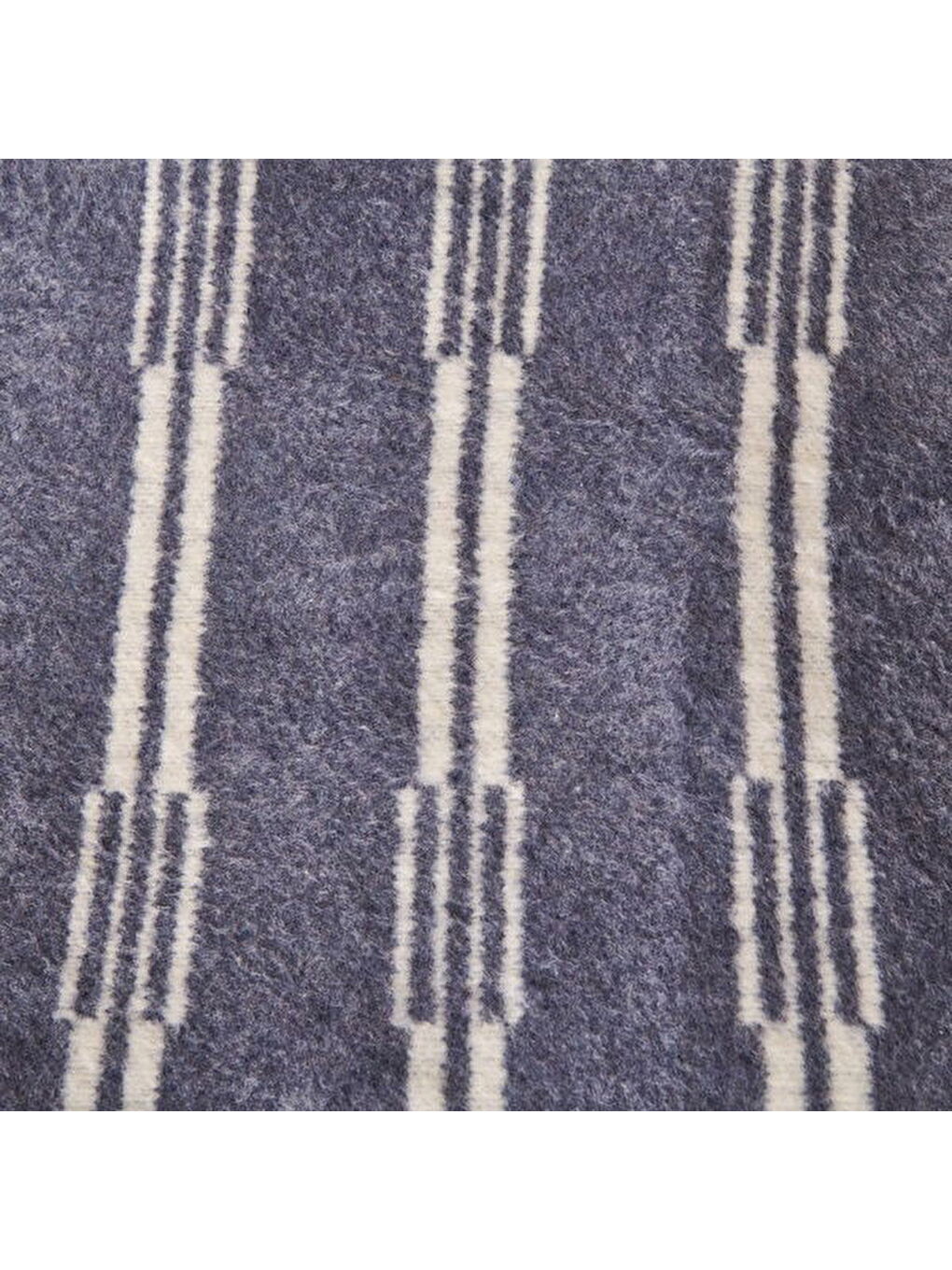 Soft Mavruz Pamuklu Tv Battaniyesi - Mavi - 130x170 cm-1