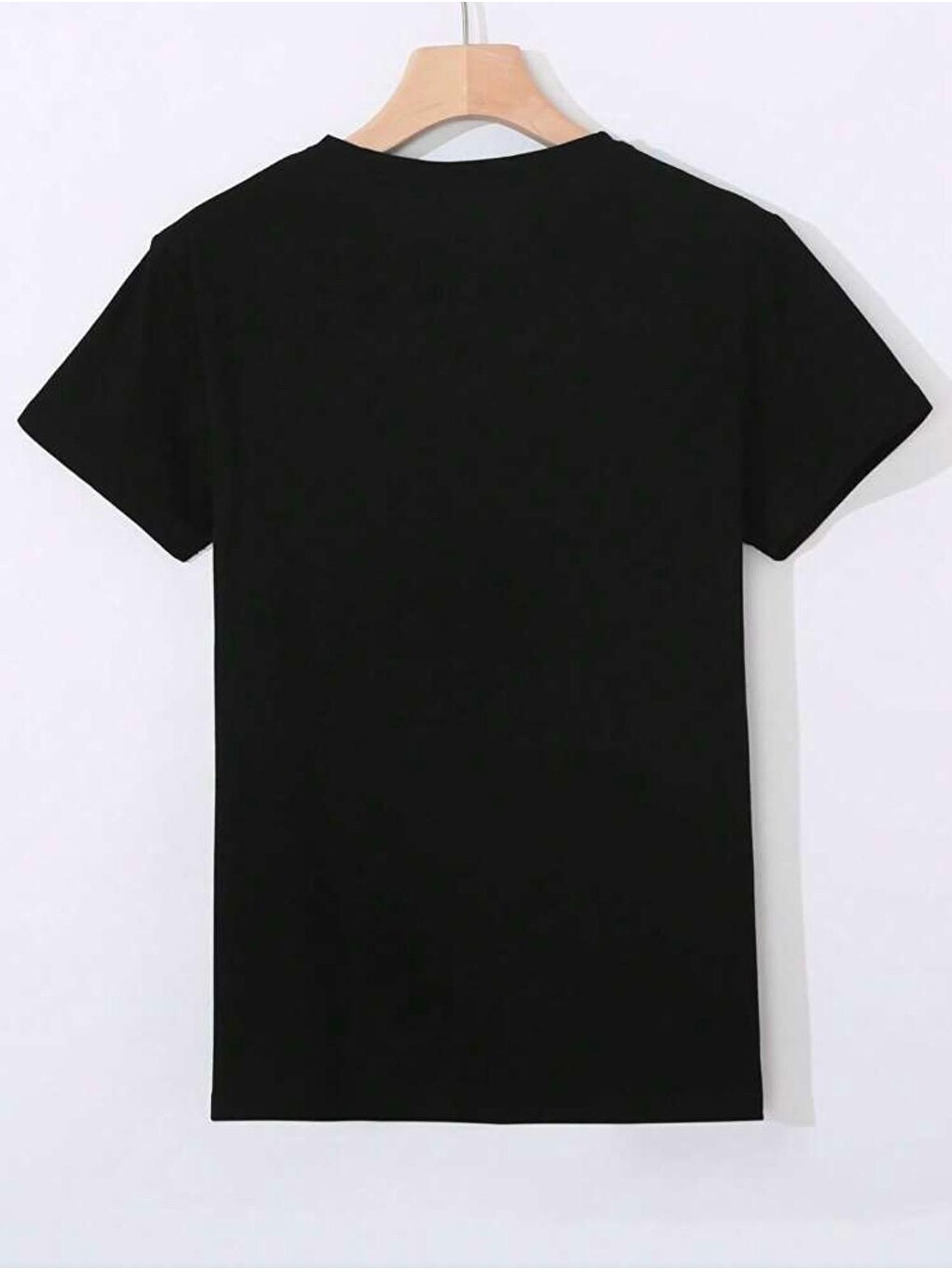 Siyah Ayıcık Baskılı Unisex Oversize Sokak Stili T-Shirt-1
