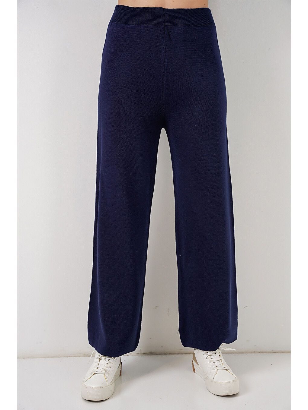 Kadın Hırka Pantolon Triko İkili Takım 15956 - Lacivert-1