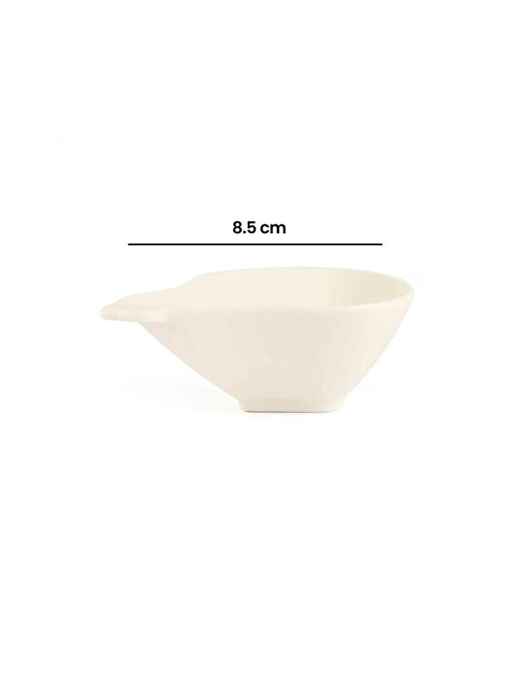 Armut Şekilli Küçük Çerezlik - Beyaz - 8,5 cm-3