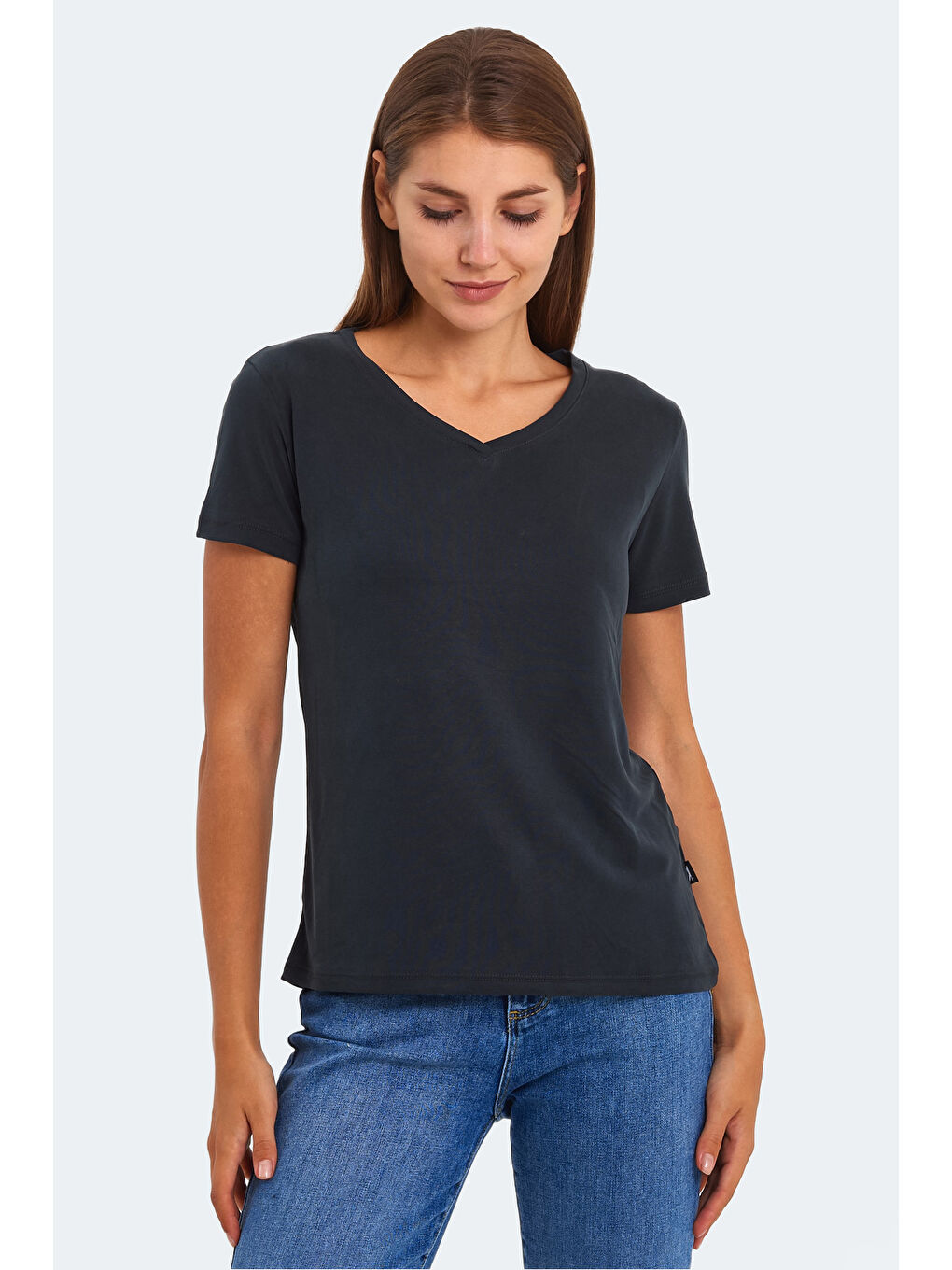 PERICAS Kadın Siyah Tişört-5