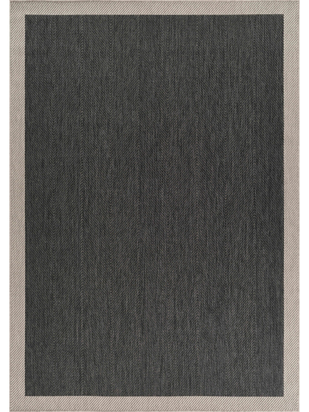 Sisalux 3089 Antrasit Sisal Dokuma Jüt Kilim Hav Toz Vermez Halı Salon Mutfak Oda Halısı-60x100-5