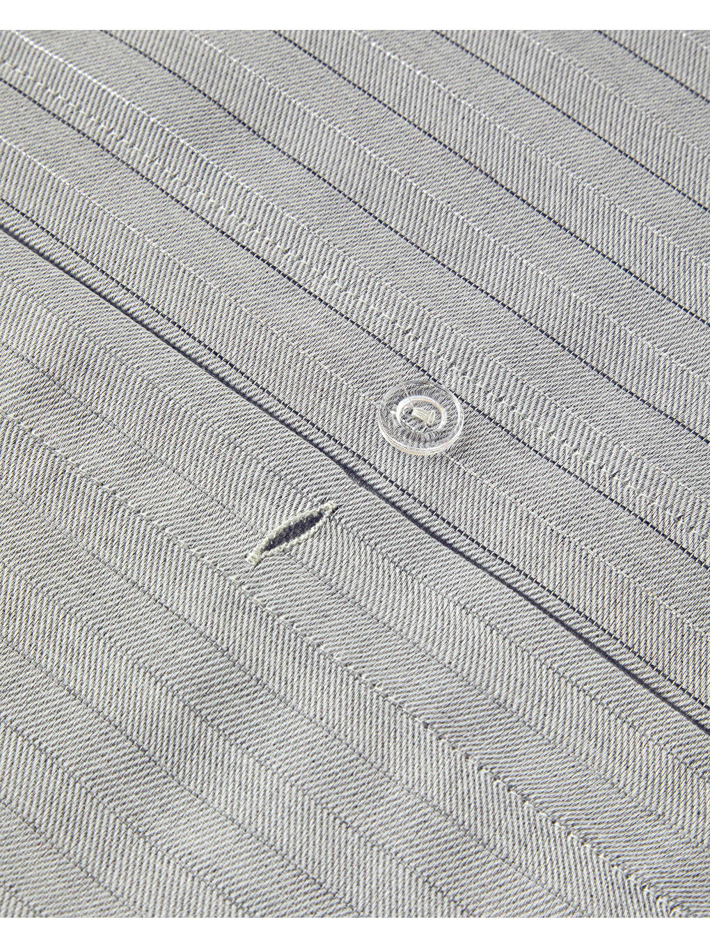 Gri Elegant İpliği Boyalı Çift Kişilik Nevresim Takımı Gümüş-5