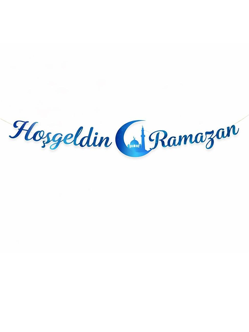 Hoşgeldin Ramazan Dekorasyon Seti – Lacivert Süsleme Seti-1
