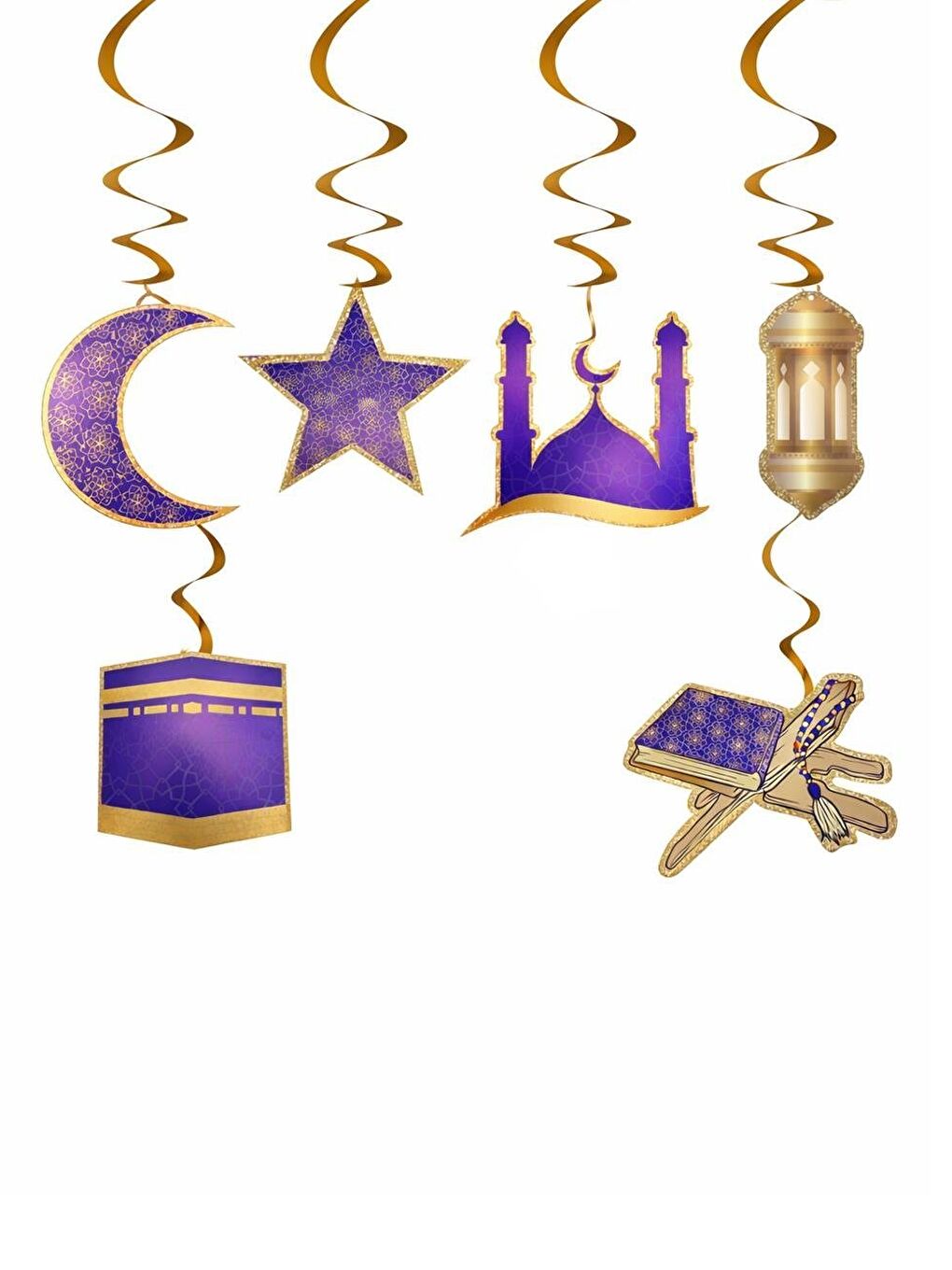 Hoşgeldin Ramazan Dekorasyon Seti – Lacivert Süsleme Seti-4