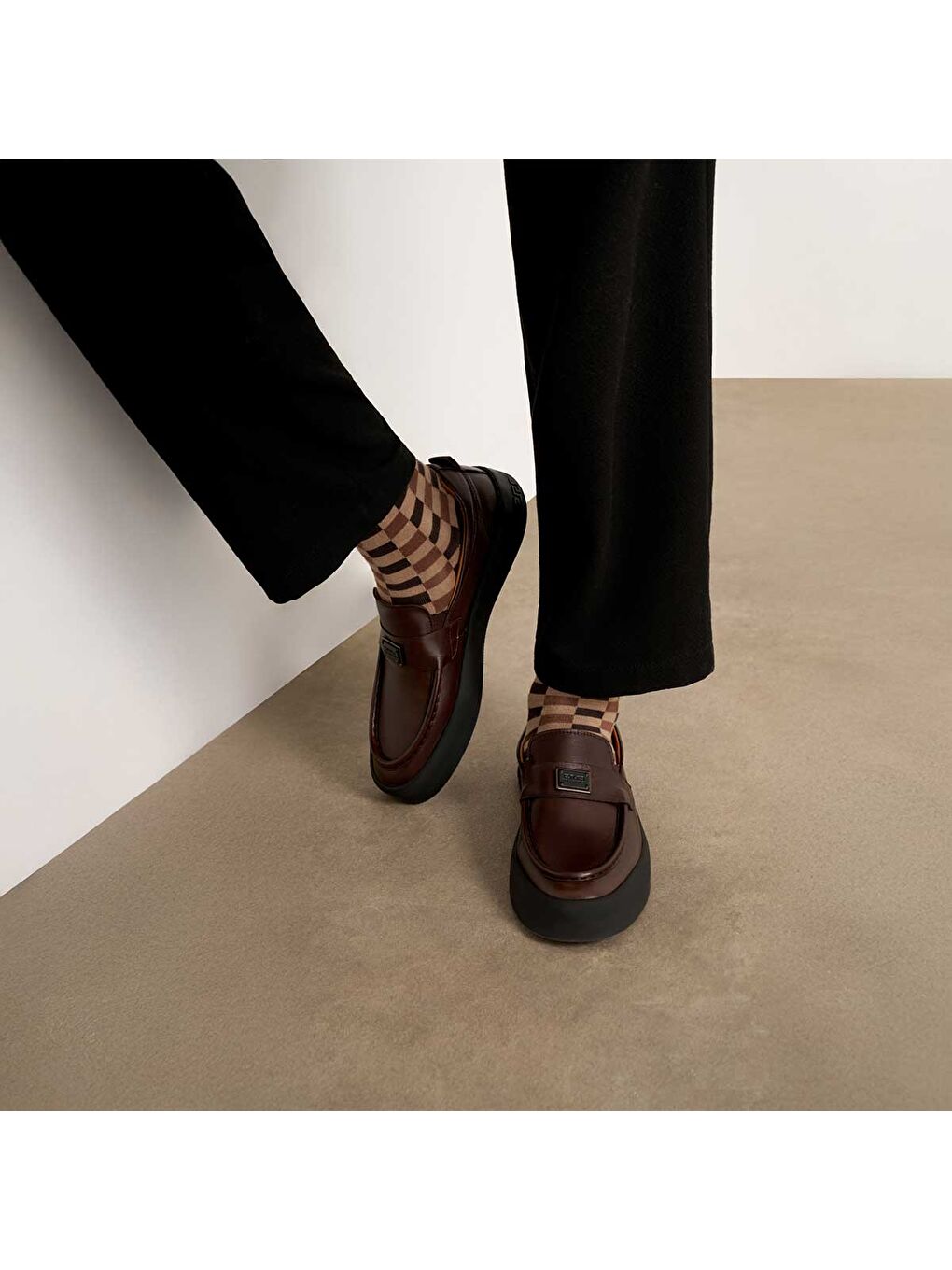 Kahverengi Erkek Oxford ( Klasik) KA-26Y-ALFA5405 MUNIH Shoe-6