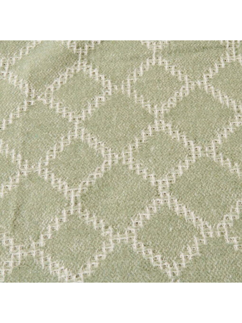 Soft Zivra Pamuklu Çift Kişilik Battaniye - Yeşil - 200x220 cm-2