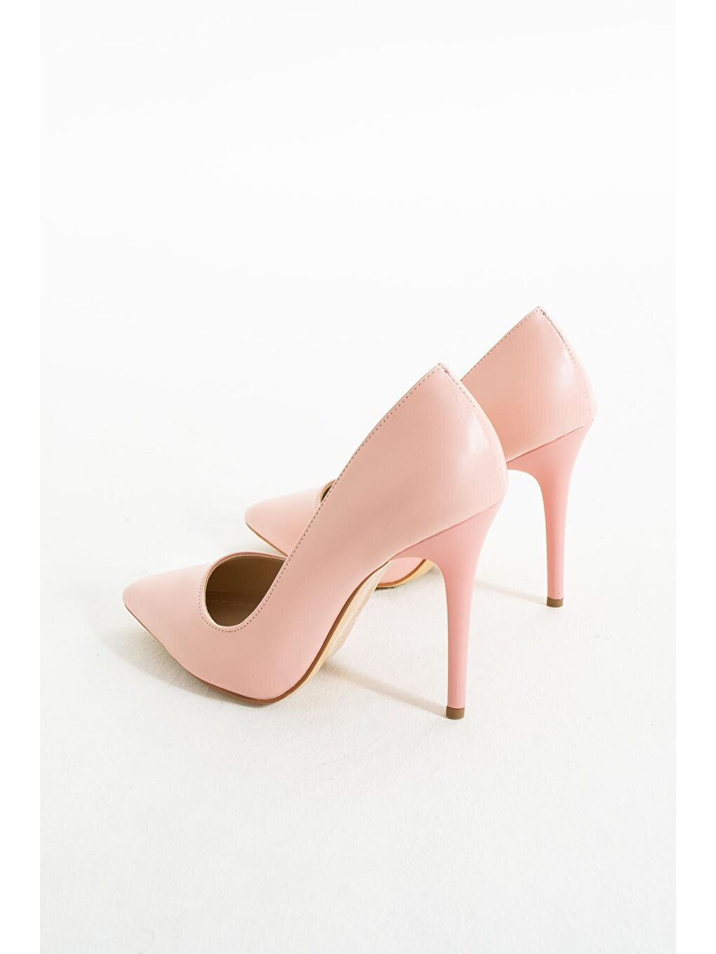 Pembe Rahat Kalıp Uzun Topuklu Kadın Klasik Stiletto 017-1770-23Cilt-4