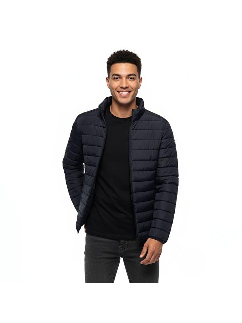 Brody Quilt Erkek Lacivert Dik Yaka Ceket