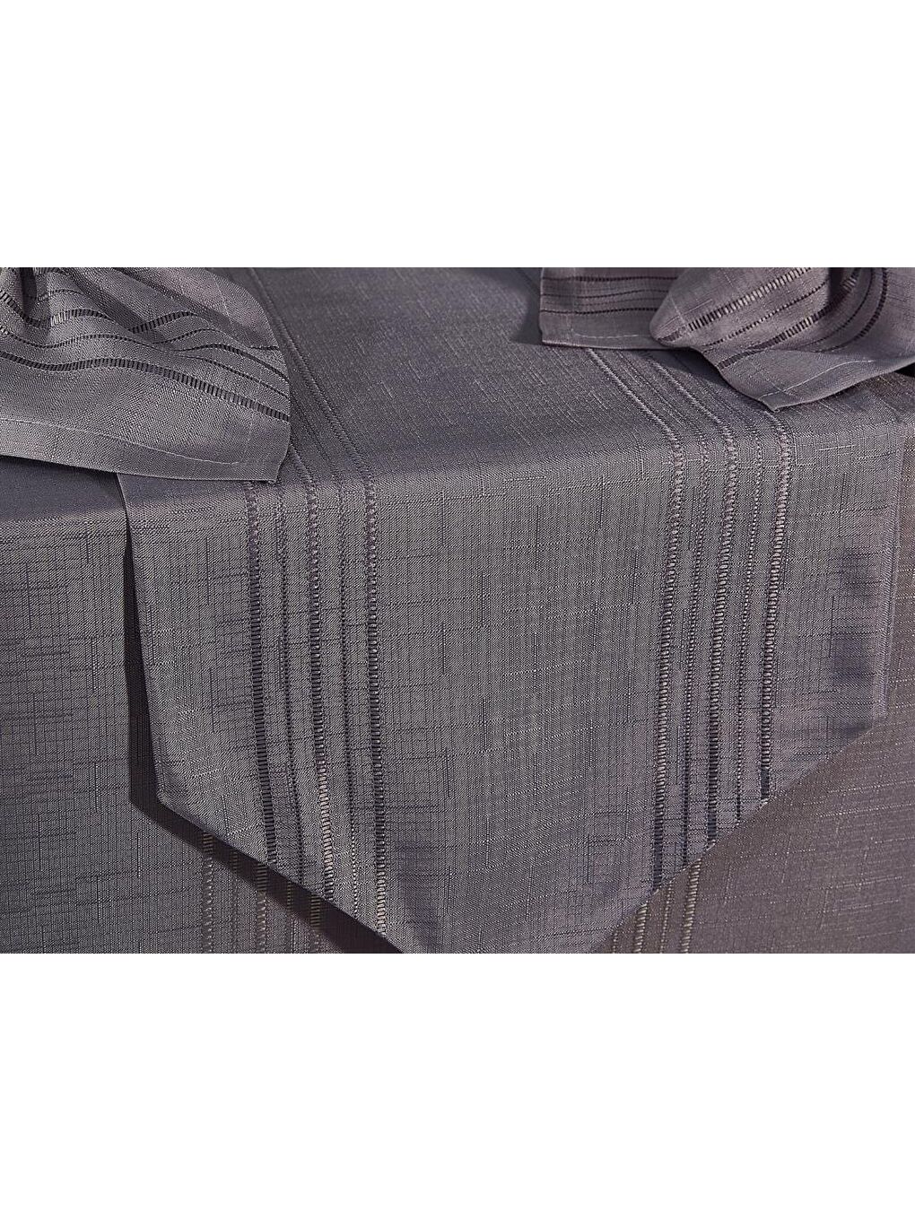 Karışık Corvver 26 Parça Dertsiz Masa Örtüsü Takımı Antrasit-1