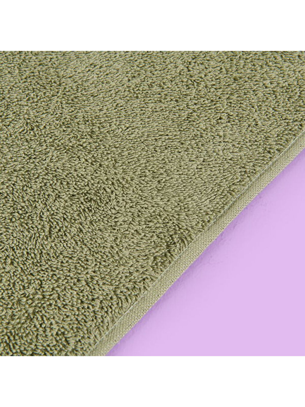 Soft Samantha Yüz Havlusu - Haki - 50x100 cm-3