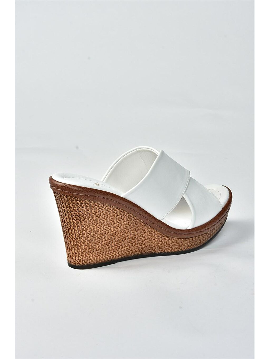 K674041009 Beyaz Kadın Terlik-1