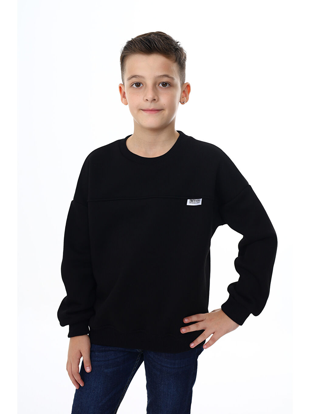 Toontoykids Siyah Erkek Çocuk Sweatshirt - 1