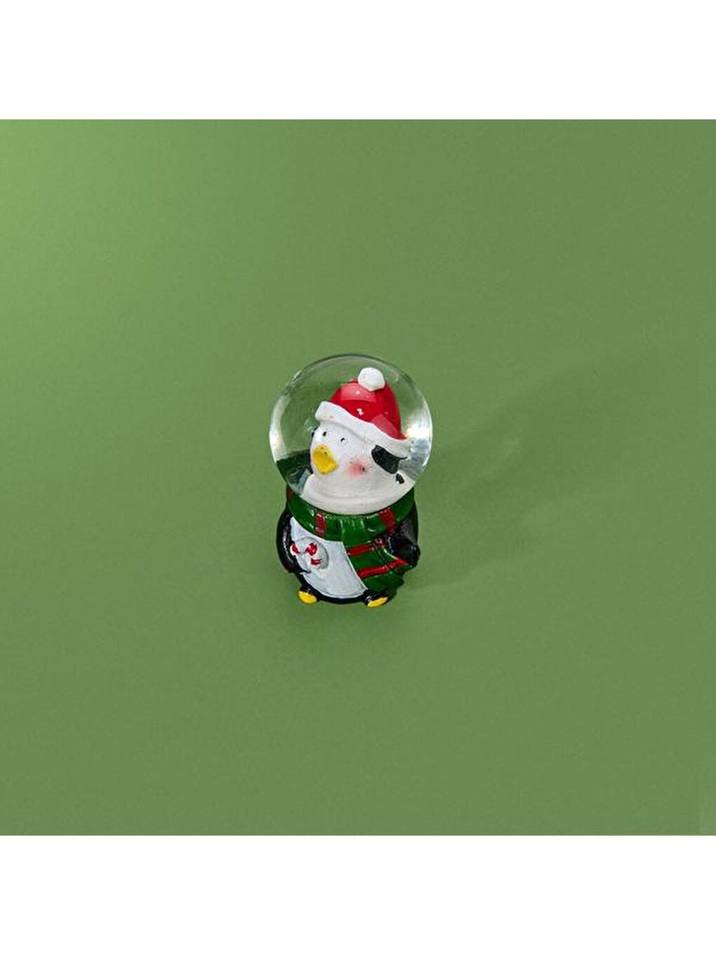 Karışık Deco Penguen Figürlü Kar Küresi - Renkli - 4x6 cm-1